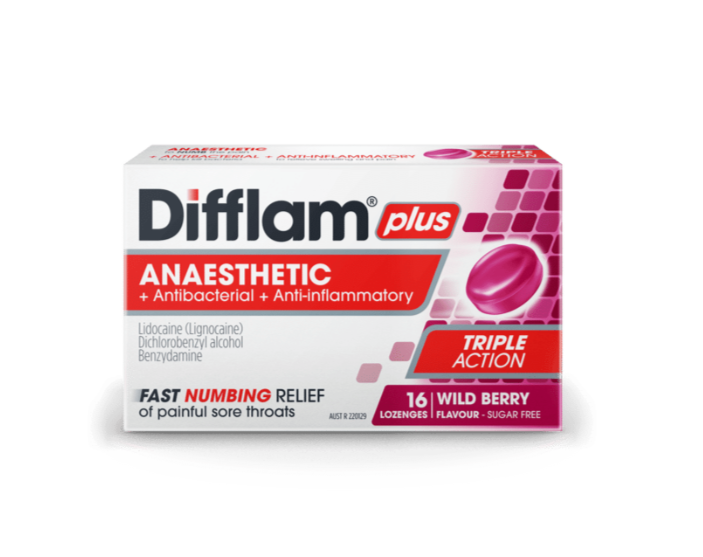 Difflam Plus Anaesthetic 16 Lozenges