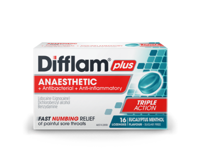 Difflam Plus Anaesthetic 16 Lozenges