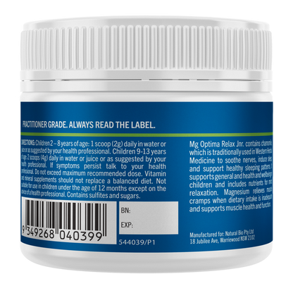 Bioglan Medlab Mg Optima Relax Jnr. 60g