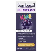 Sambucol Black Elderberry Cold & Flu Kids Liquid 120mL