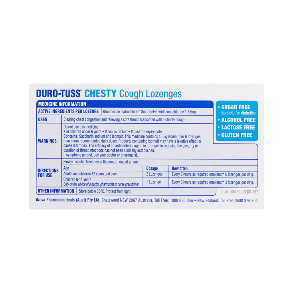 DURO-TUSS Chesty Cough Lozenges