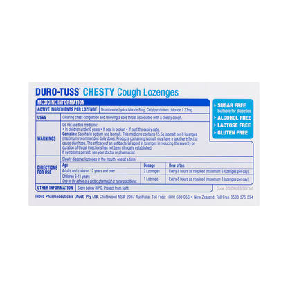 DURO-TUSS Chesty Cough Lozenges
